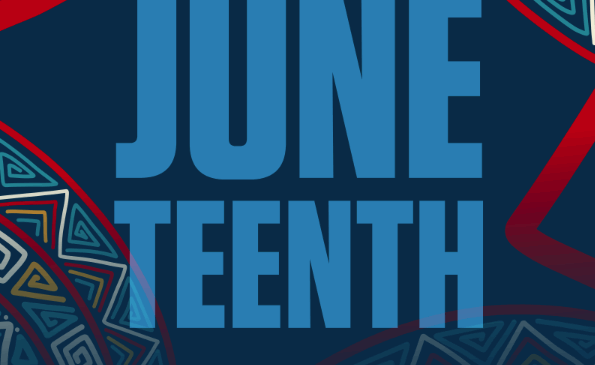 Juneteenth graphic celebrating freedom and equality from The ELC.