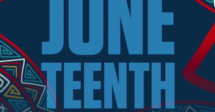 Juneteenth graphic celebrating freedom and equality from The ELC.